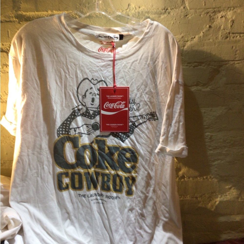 NEW! The Laundry RoomCoke Cowboy Graphic T-Shirt - White